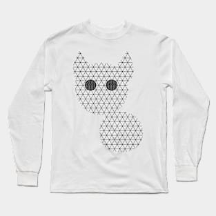 Minimalistic Geometric Cat Long Sleeve T-Shirt